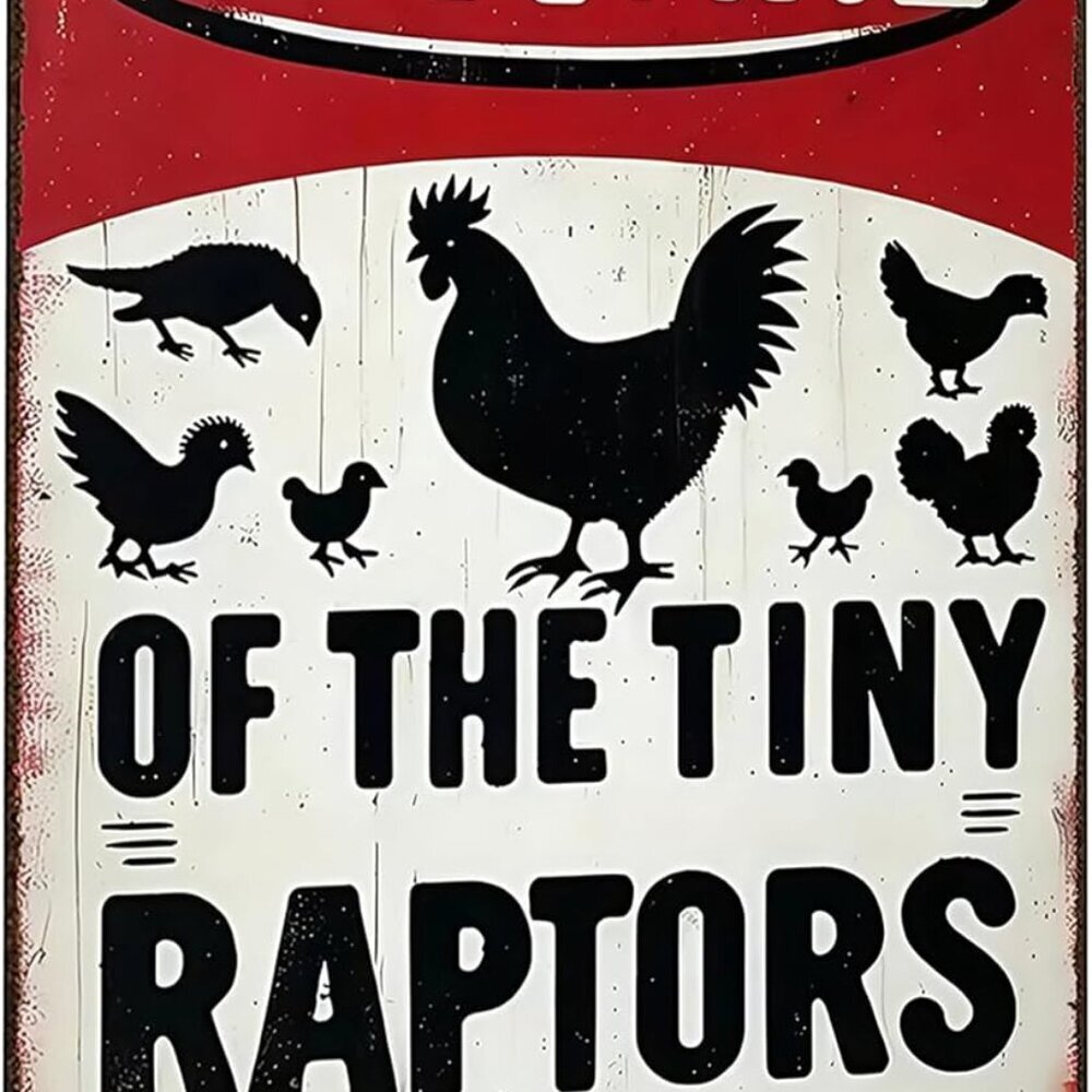 Funny Gifts for Women Chicken Lovers Farm Enthusiasts Beware of The Tiny Raptor